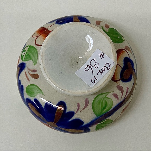 Early 19th Century Gaudy Welsh GRAPE Pattern Miniature Pedestal Sugar Bowl - Picture 13 of 15